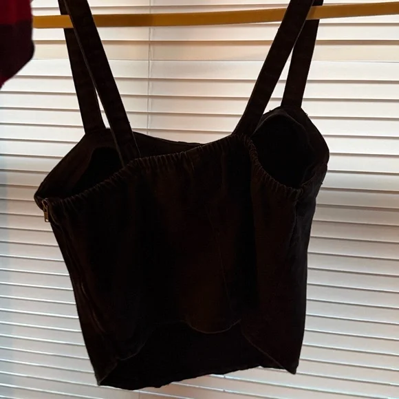 Oat New York Black Structured Bustier Tank Top - Picture 3 of 4